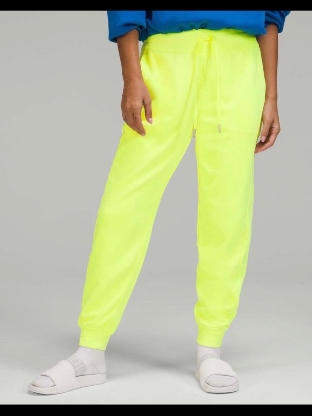 Lululemon Scuba High Rise Joggers Pants Neon Garnet Dye French Terry Pockets 14